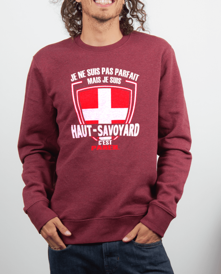 Pull Homme rouge Bordeau Parfait Haut Savoyard