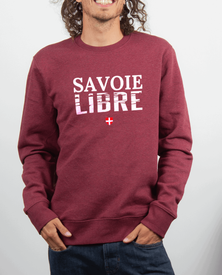 Pull Homme rouge Bordeau SAVOIE LIBRE