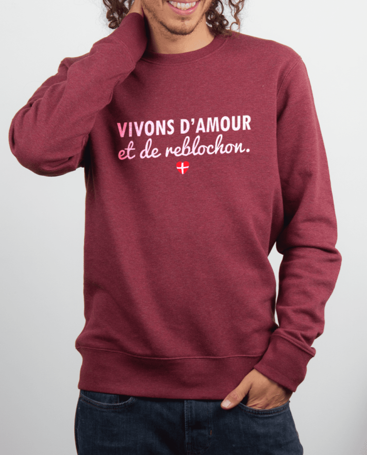 Pull homme Bordeau Amour et reblochon