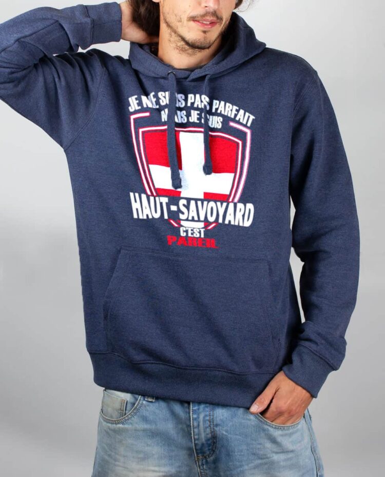 Sweat Bleu chine homme Parfait Haut Savoyard