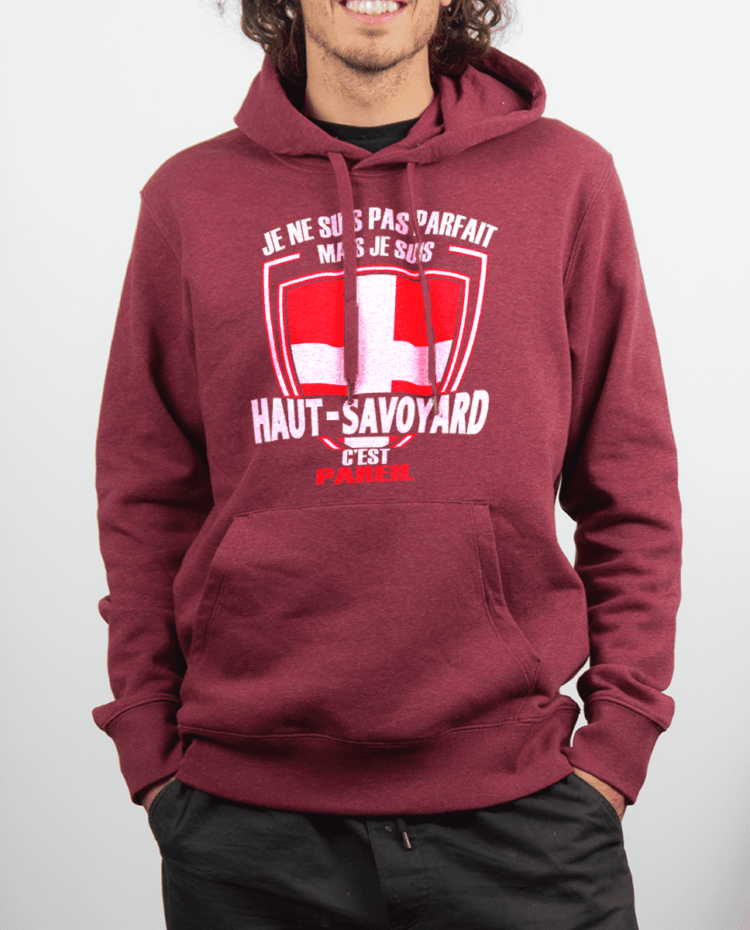 Sweat Homme Rouge bordeau Parfait Haut Savoyard