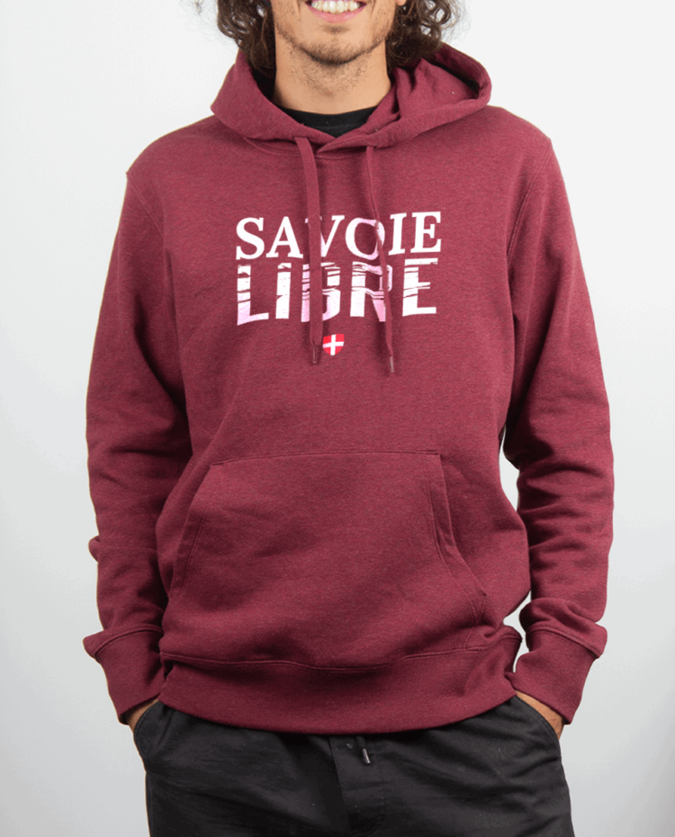 Sweat Homme Rouge bordeau SAVOIE LIBRE