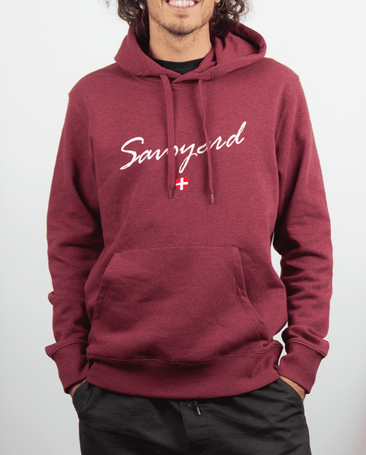 Sweat Homme Rouge bordeau Savoyard