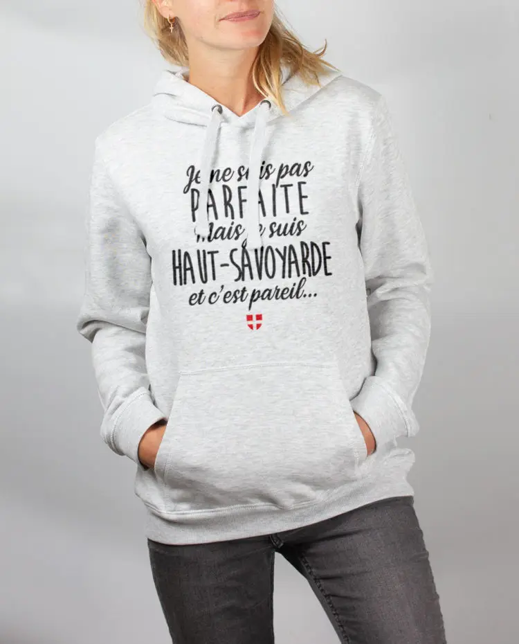 Sweat blanc femme Parfaite haut savoyarde