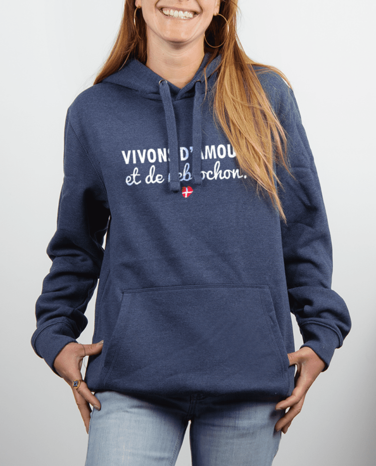 Sweat femme Bleu Jean Amour et reblochon