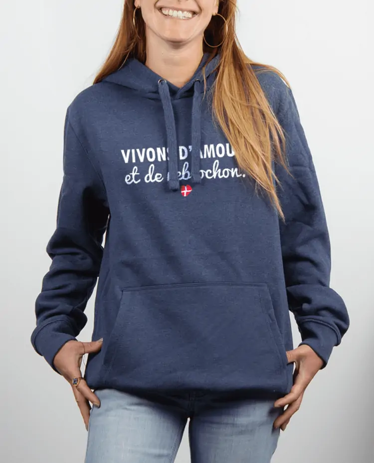 Sweat femme Bleu Jean Amour et reblochon