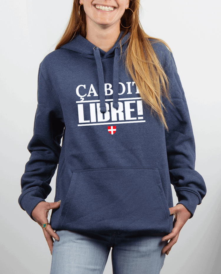 Sweat femme Bleu Jean CA BOIT LIBRE