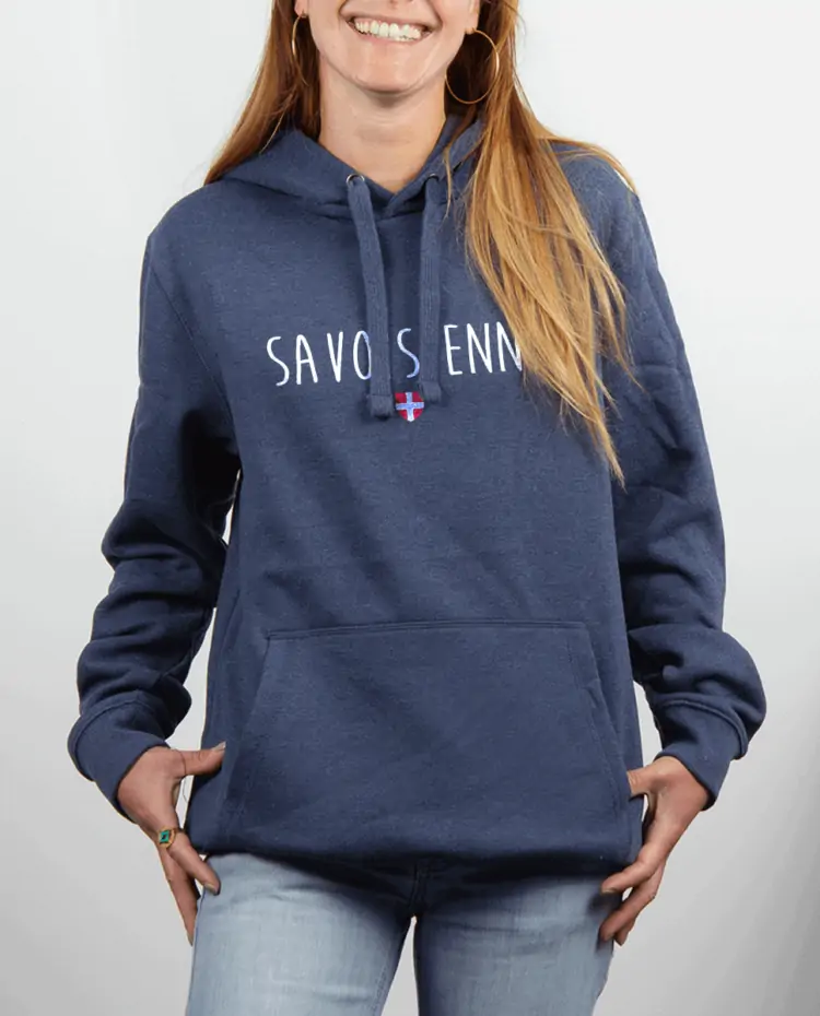 Sweat femme Bleu Jean SAVOISIENNE