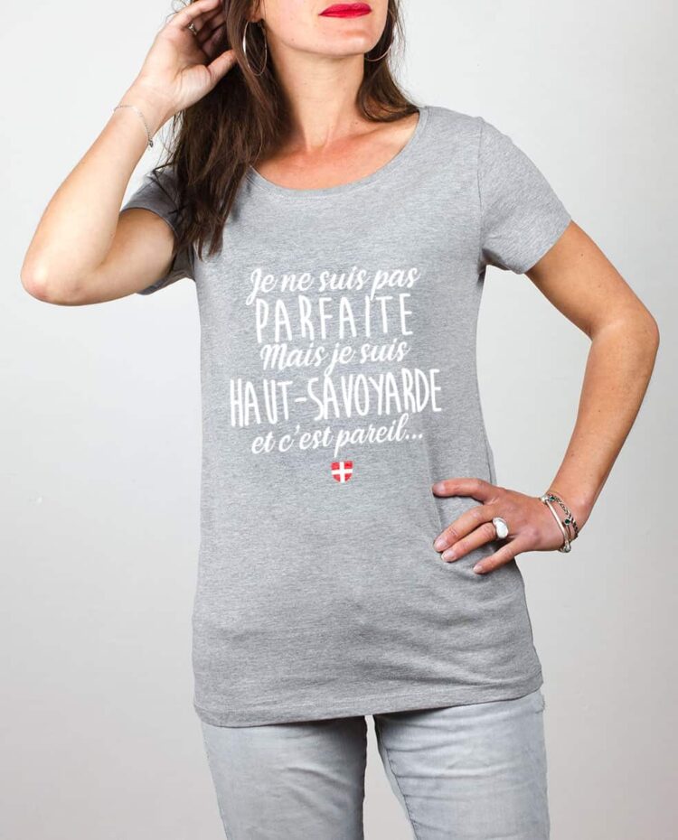 T shirt gris femme Parfaite haut savoyarde