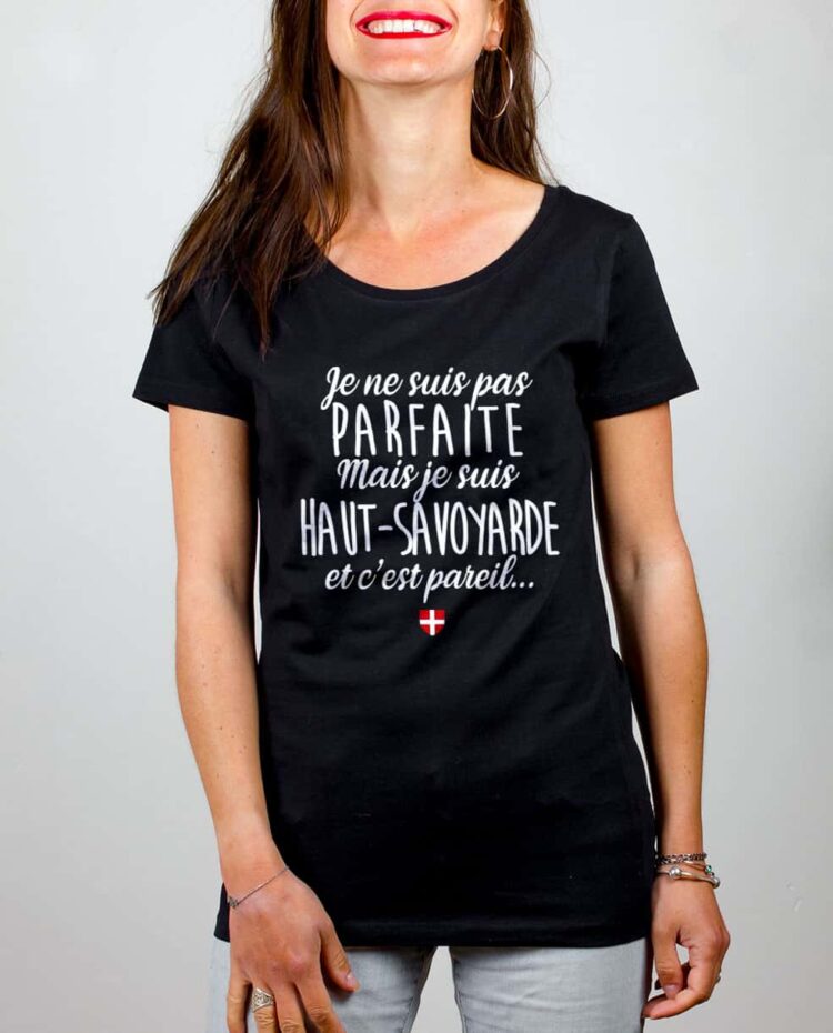 T shirt noir femme Parfaite haut savoyarde