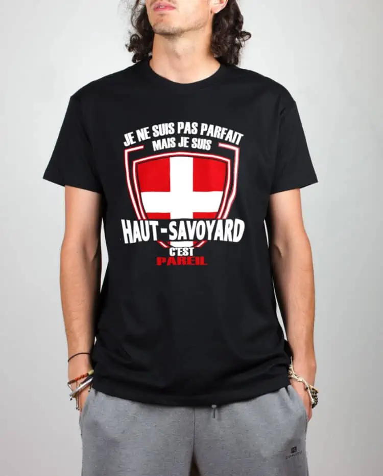 T shirt noir homme Parfait Haut Savoyard