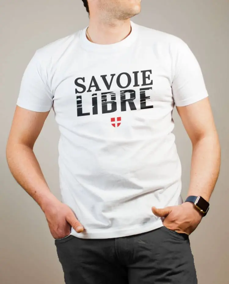 T-shirt Savoie Libre homme blanc