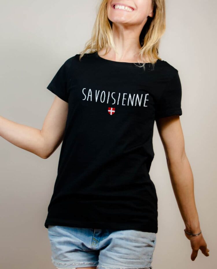 T-shirt Savoisienne femme noir
