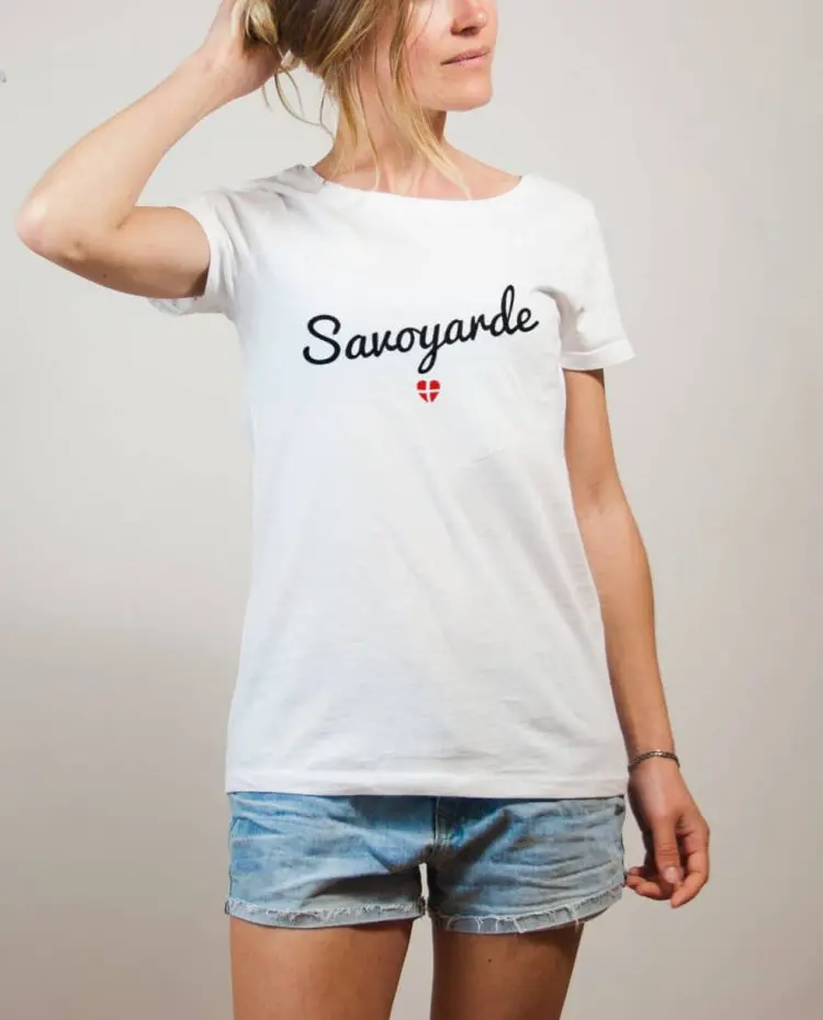 T-shirt Savoyarde Savoie femme blanc