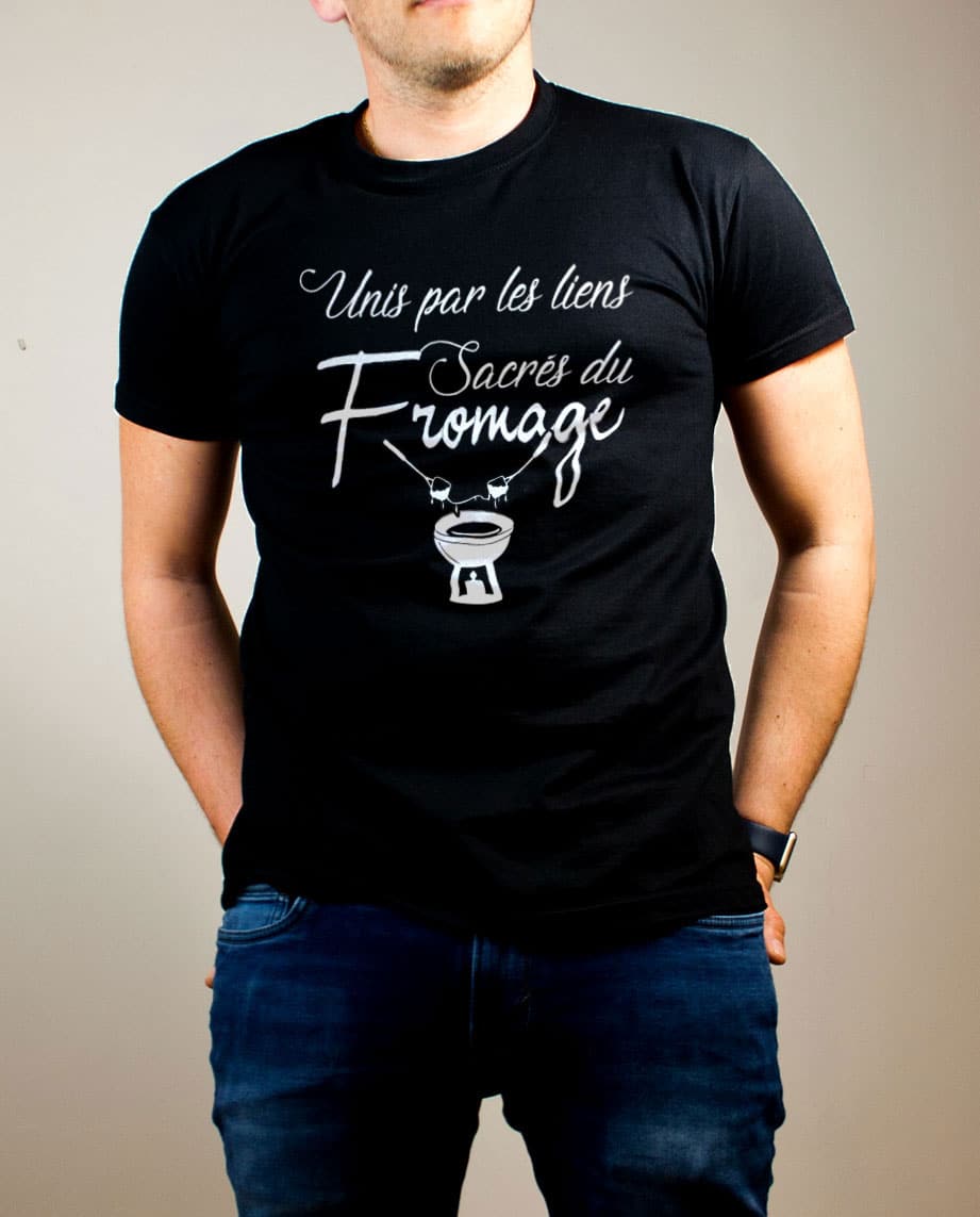 T-shirt Savoie Homme : Unis par les liens Sacrés du Fromage