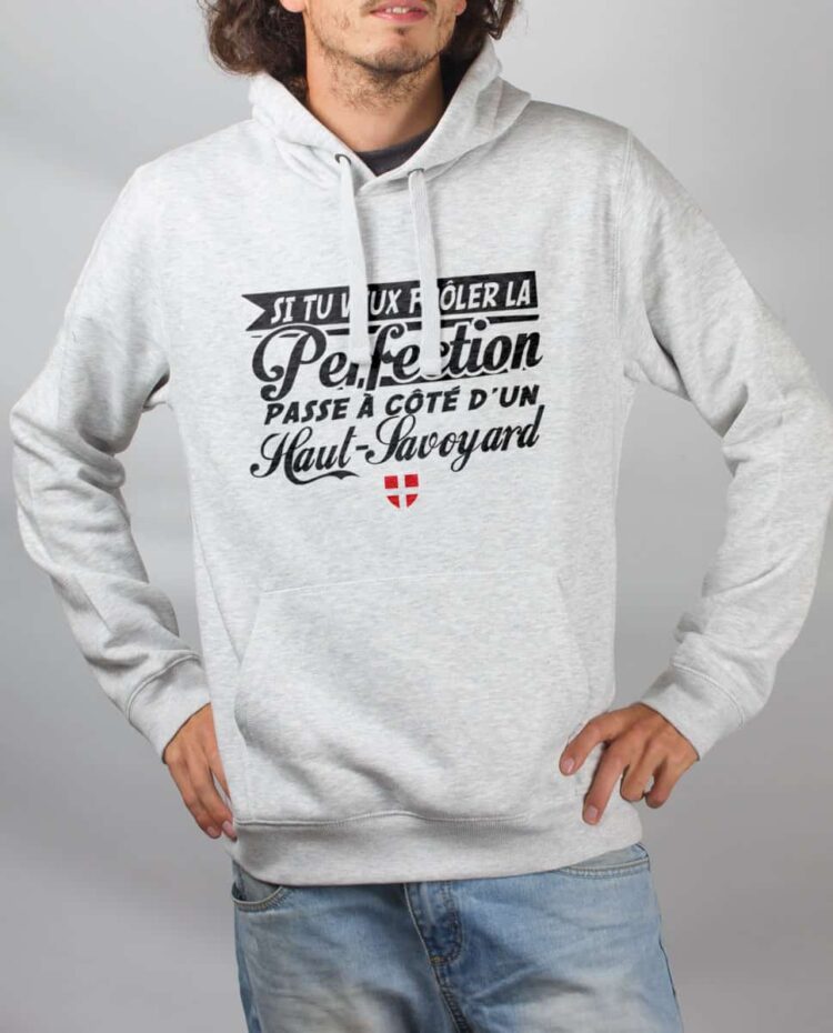 Sweat Blanc homme frole la perfection haut savoyard