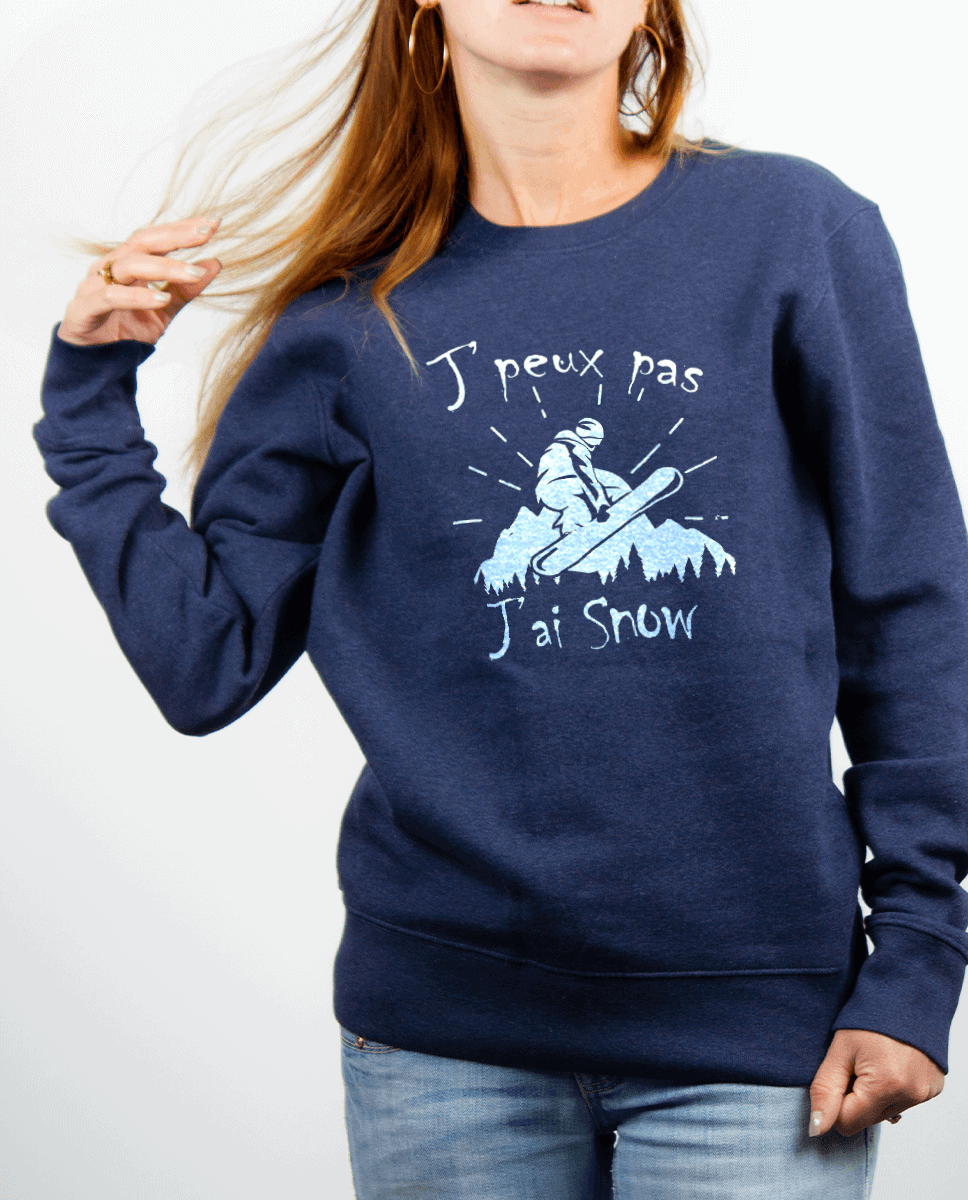 PULL FEMME : J'PEUX PAS J'AI SNOW - Les Savoyards