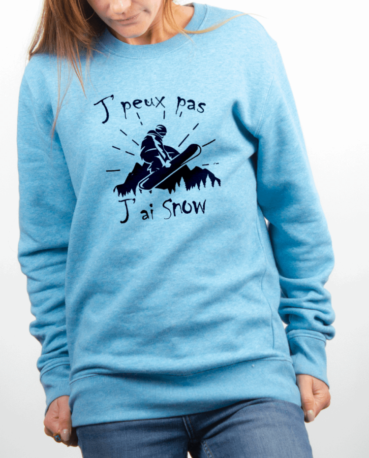 Pull Femme bleu ciel JPEUX PAS JAI SNOW