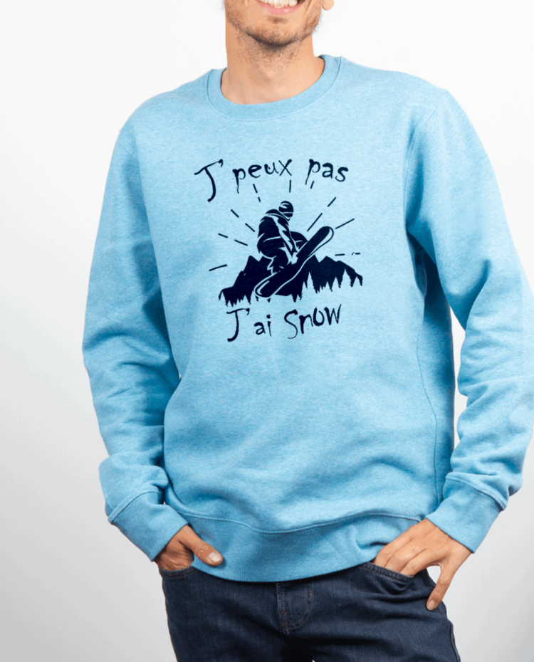 Pull Homme Bleu Ciel JPEUX PAS JAI SNOW