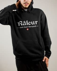 Raleur haut savoyard homme sweat noir