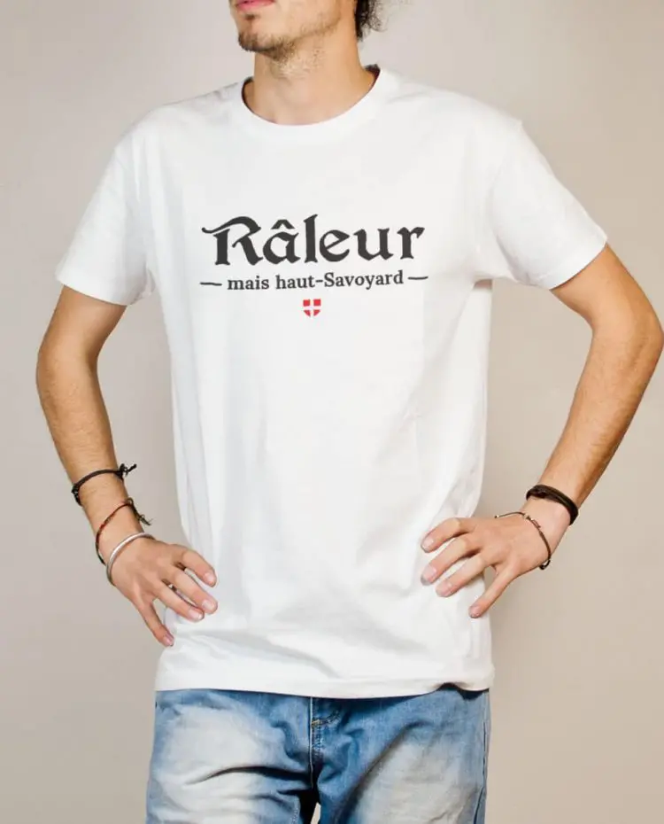 Raleur haut savoyard homme t shirt blanc