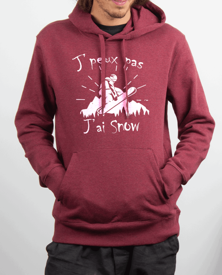 Sweat Homme Bordeau JPEUX PAS JAI SNOW