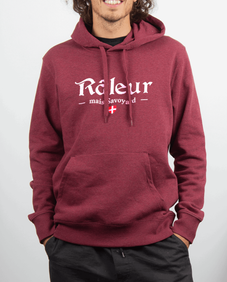 Sweat Homme Rouge bordeau RALEUR SAVOYARD