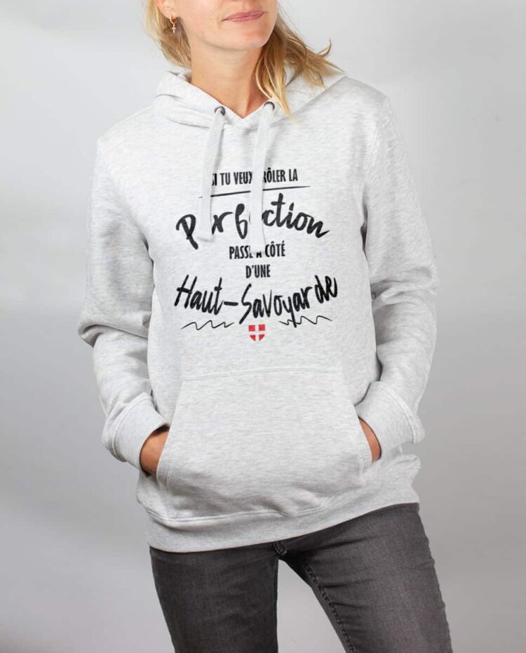 Sweat blanc femme frole la perfection haut savoyarde