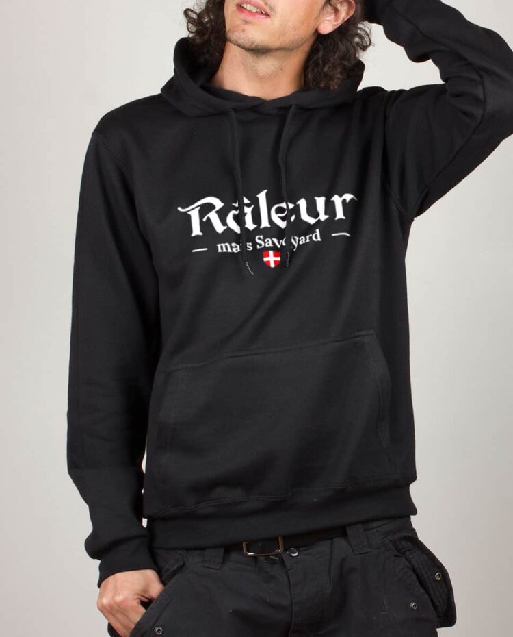 Sweat noir homme raleur mais savoyard