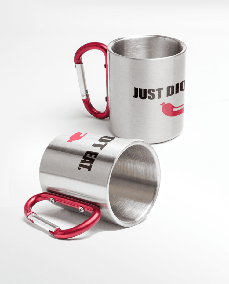 MUG INOX TREK just diot eat