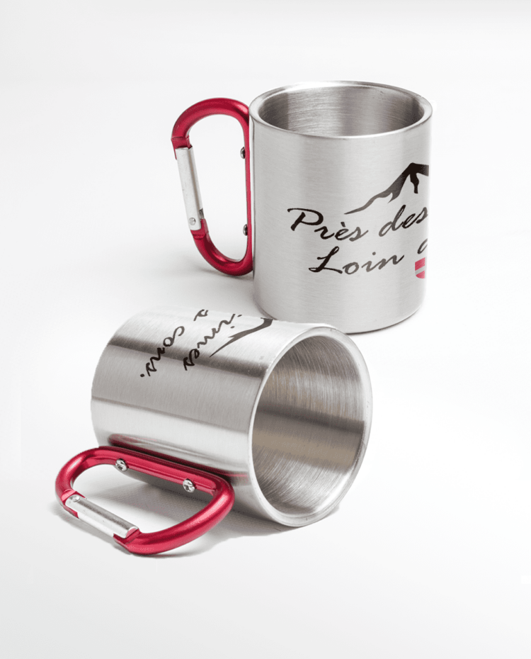 MUG INOX TREK pres des cimes