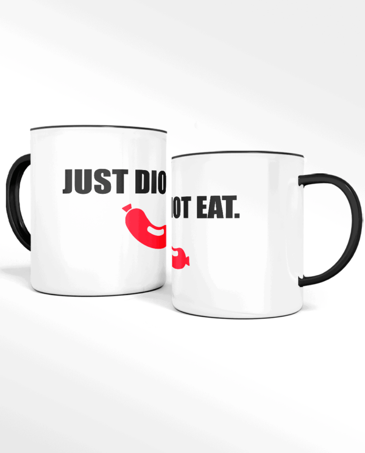 Mug CERAMIQUE just diot eat