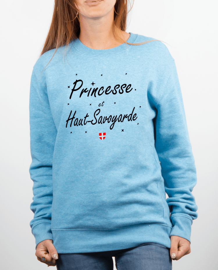 Pull Femme Bleu Ciel PRINCESSE ET HAUT SAVOYARDE