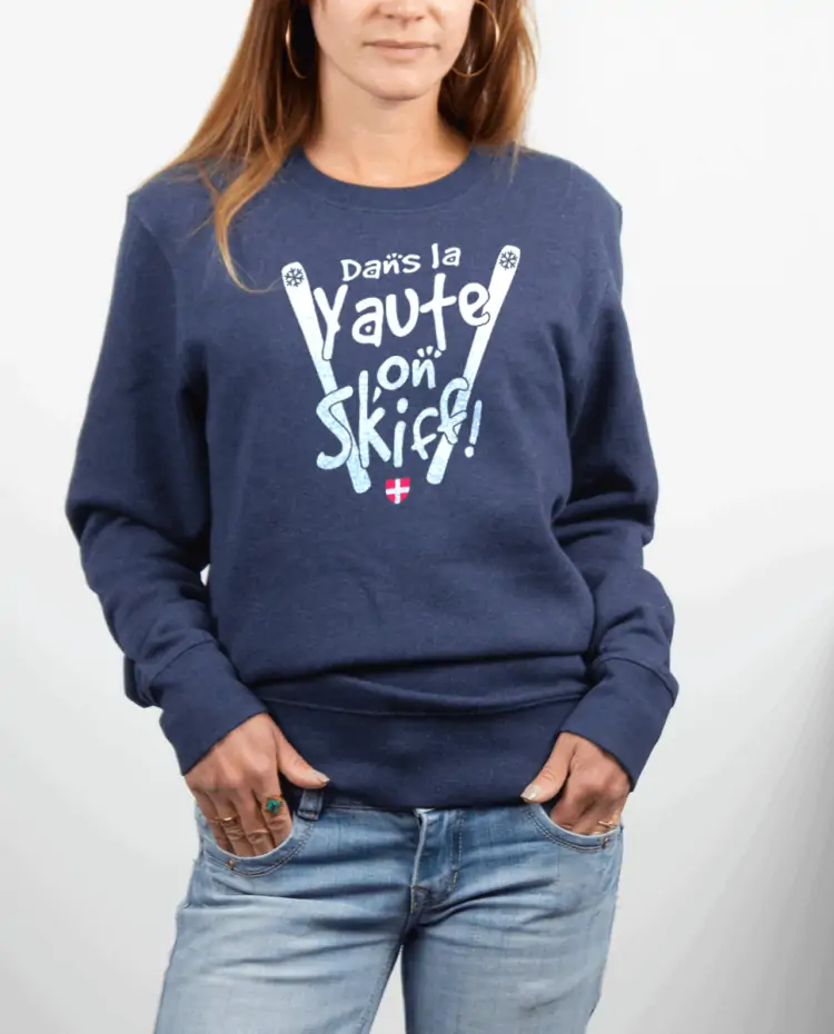 Pull Femme Bleu Jean DANS LA YAUTE ON SKIFF