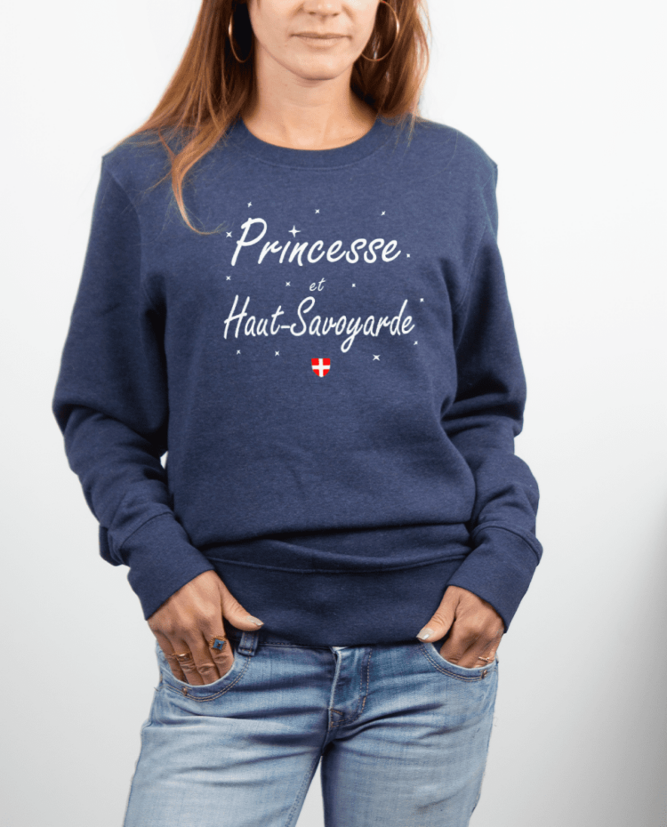 Pull Femme Bleu Jean PRINCESSE ET HAUT SAVOYARDE