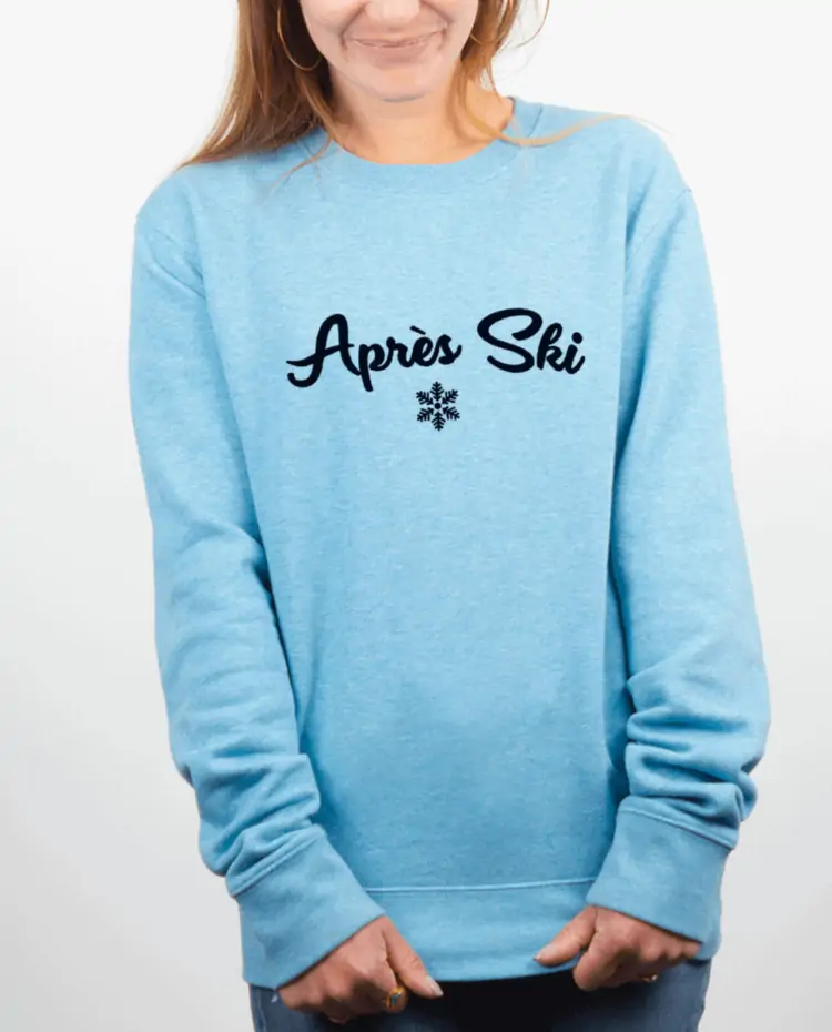 Pull Femme bleu ciel APRES SKI