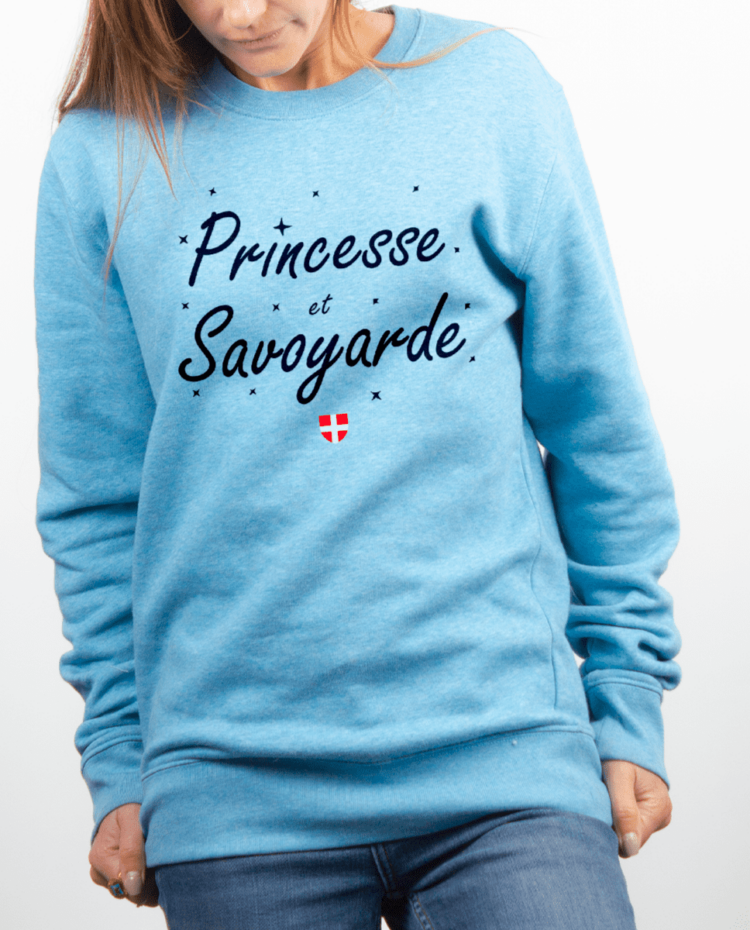 Pull Femme bleu ciel PRINCESSE ET SAVOYARDE