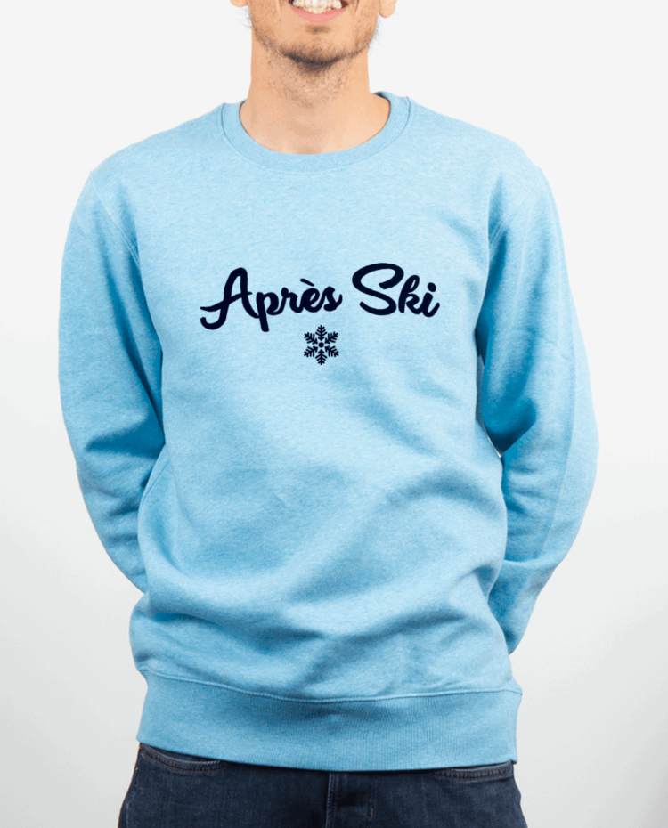 Pull Homme bleu ciel APRES SKI