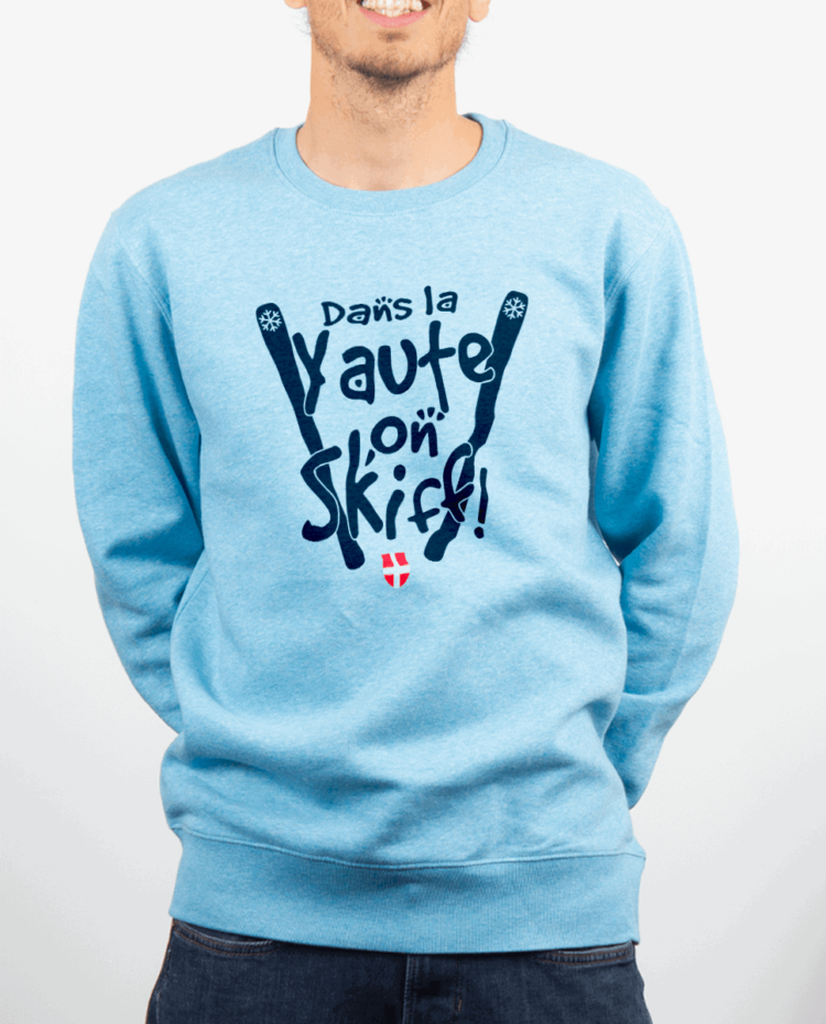 Pull Homme bleu ciel DANS LA YAUTE ON SKIFF