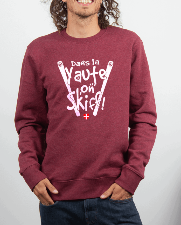 Pull Homme rouge Bordeau DANS LA YAUTE ON SKIFF