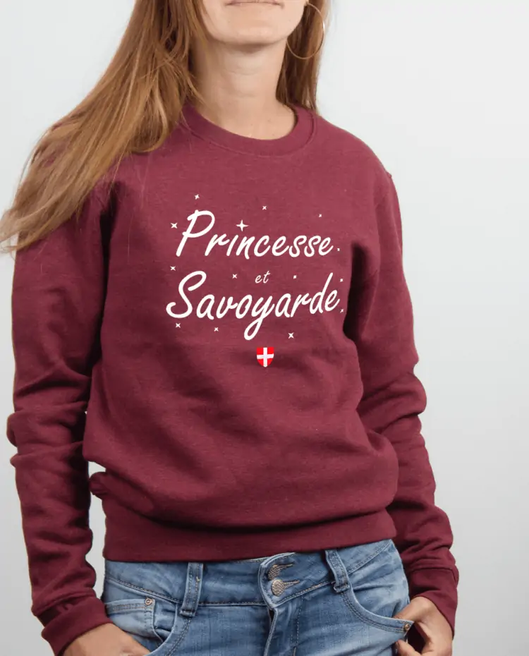 Pull femme Bordeau PRINCESSE ET SAVOYARDE
