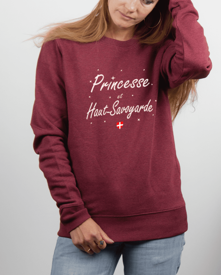 Pull femme rouge Bordeau PRINCESSE ET HAUT SAVOYARDE