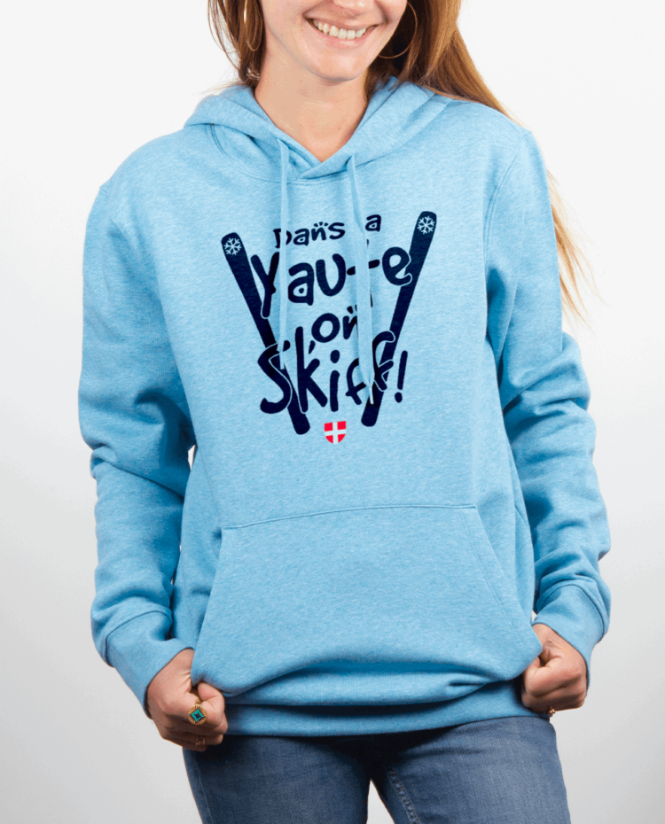 Sweat Femme Bleu Ciel DANS LA YAUTE ON SKIFF