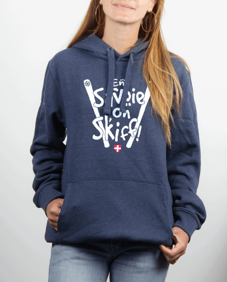 Sweat Femme Bleu Jean EN SAVOIE ON SKIFF