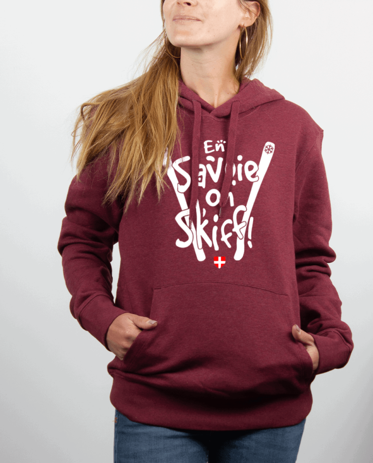 Sweat Femme Bordeau EN SAVOIE ON SKIFF