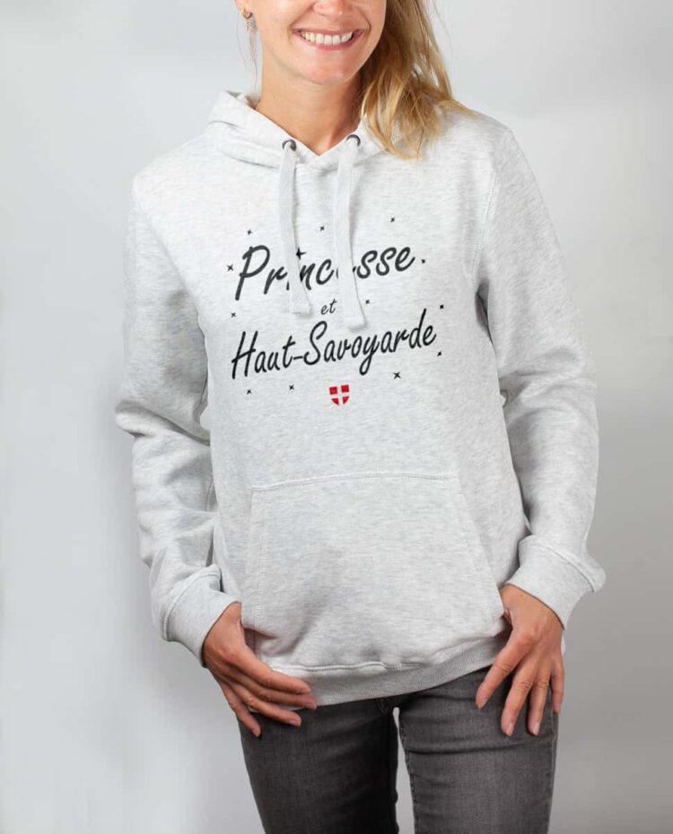 Sweat blanc femme princesse haut savoyarde