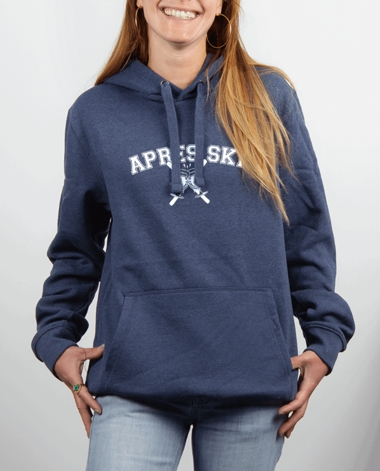 Sweat femme Bleu Jean APRES SKI BIERE