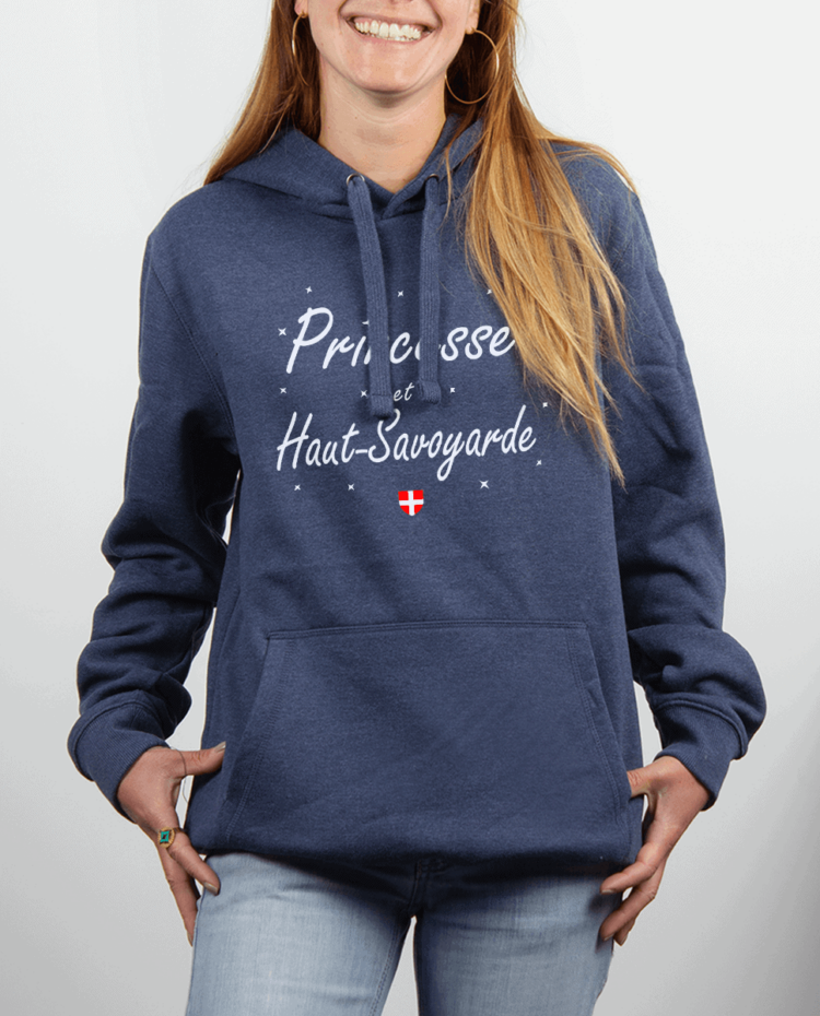 Sweat femme Bleu Jean PRINCESSE ET HAUT SAVOYARDE