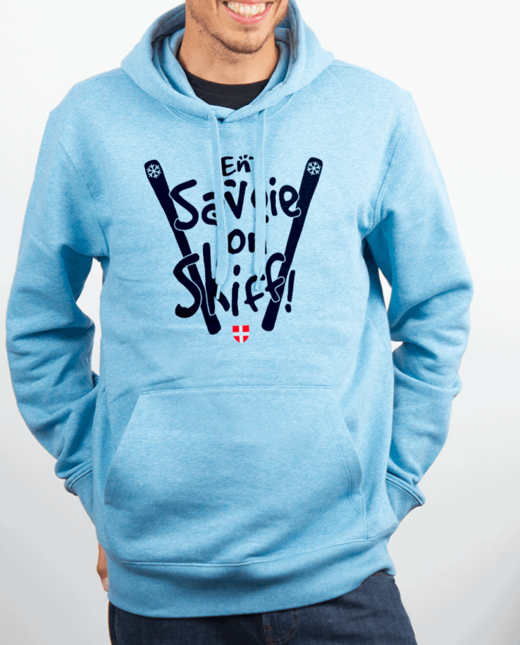 Sweat homme Bleu cie EN SAVOIE ON SKIFF