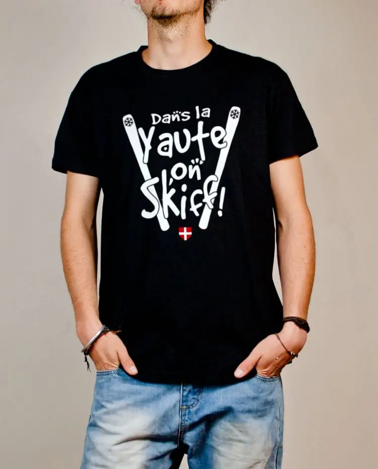 T shirt On skiff haute savoie homme noir